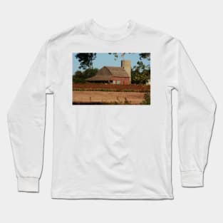 Kansas Country Red Barn Long Sleeve T-Shirt